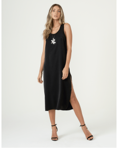 Vestido Acetinado Cavado